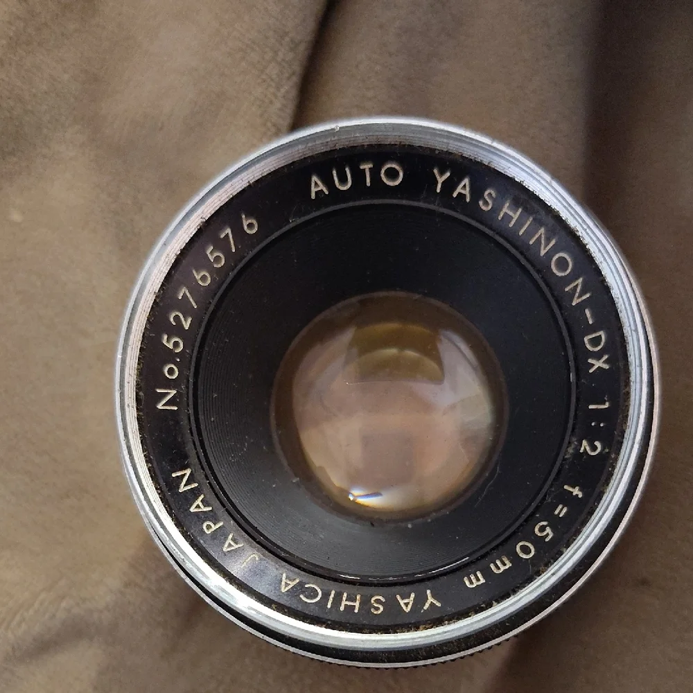 Yashica Black and Silver 50mm f/1.2 Auto Yashinon-DX Lens